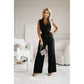 🔥[M-2XL]☀️Women's Sans manches col en V solide Jumpsuit🕊️🔥
