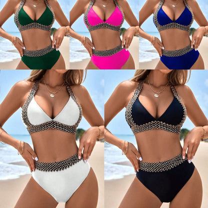 🌊 Limited Time 50% Off-Seductive Women's V-Neck Wave Swimsuit