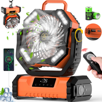 🥳Offre à moitié prix✨Ventilateur Oscillant Portable avec Télécommande