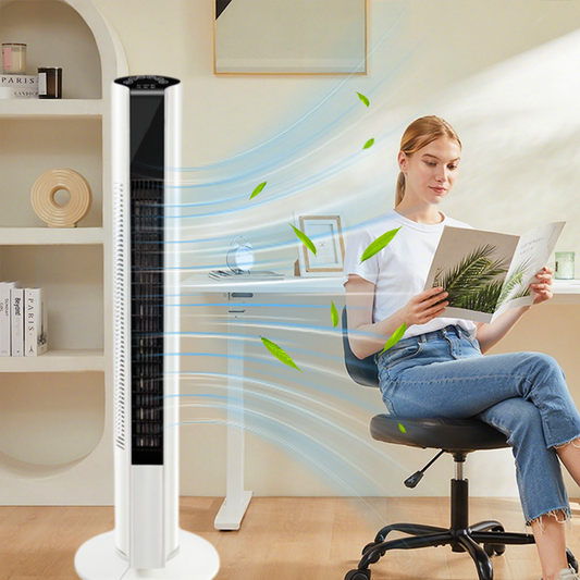 Ventilateur colonne intelligent et silencieux pour chambre à coucher