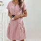 👗 50% DE RÉDUCTION! ✨ Robe Femme à Demi-Zip – Poches Boutonnées, Tissu Doux & Coupe Décontractée 🌸