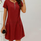 👗 50% DE RÉDUCTION! ✨ Robe Femme à Demi-Zip – Poches Boutonnées, Tissu Doux & Coupe Décontractée 🌸