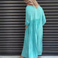 🔥Robe femme avec patte de boutonnage, manches 3/4 et motif à pois