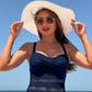 🌈réduction limitée à 50🔥Maillot de bain une pièce pour femmes avec détails en maille