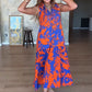 👗Women's Fashion Print Sleeveless Maxi Dress | Island/Sunset is amazing ! Robe longue imprimée 🌅