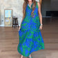 👗Women's Fashion Print Sleeveless Maxi Dress | Island/Sunset is amazing ! Robe longue imprimée 🌅
