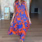 👗Women's Fashion Print Sleeveless Maxi Dress | Island/Sunset is amazing ! Robe longue imprimée 🌅