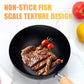 🔥Offre spéciale de 50 % de réduction !🔥Poêle antiadhésive à fond plat à motif écailles de poisson