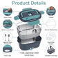 🍱 50% DE RÉDUCTION ! ⚡ Ensemble Boîte à Lunch 2-en-1 – Acier Inoxydable & Plastique – 60W Double Tension & 1,5L for Repas Chauds