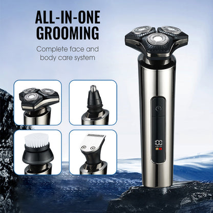 🪒 50% DE RÉDUCTION ! ✨ Rasoir Électrique 3 Lames Homme - Séchage Humide avec Affichage LED et Design Ergonomique pour une Précision Parfaite 💈🔋