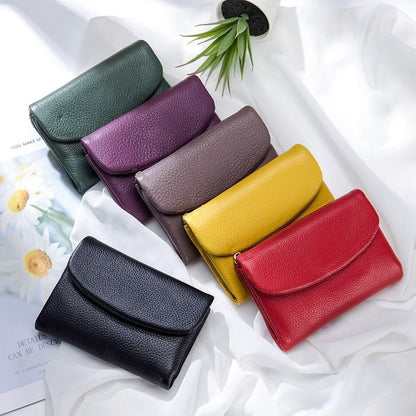 👝 49% DE RÉDUCTION! ✨ Portefeuille Unisexe en Cuir de Galet - Design Minimaliste avec 8 Fentes pour Cartes & Billets 🌊💼