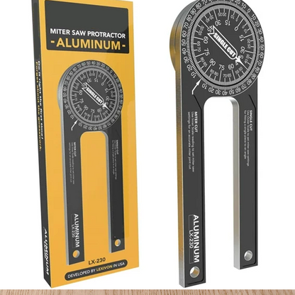 📐 -50% ! 🔧 Rapporteur de Scie à Onglet 7 Pouces – Précis, Robuste & Facile à Lire – Idéal pour Coupes d'Angle & Projets DIY 🪚