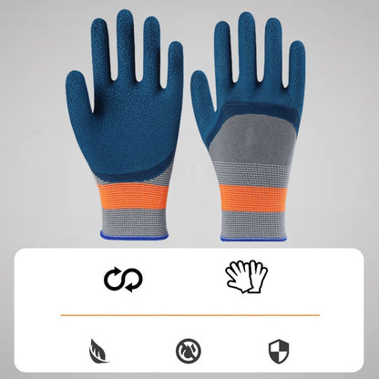 💪Pousbo® Gants de Travail Résistants à l'Usure en Caoutchouc - 12 Paires