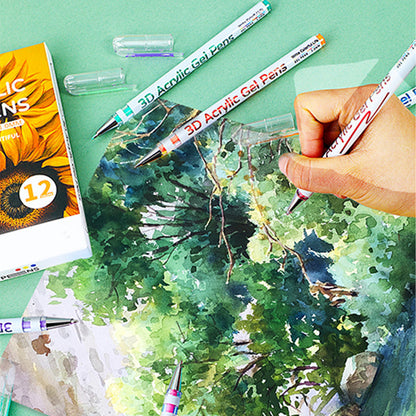 ⏳compte à rebours jusqu'à Noël⏰Ensemble de stylos gel multicolores🎨🖋️