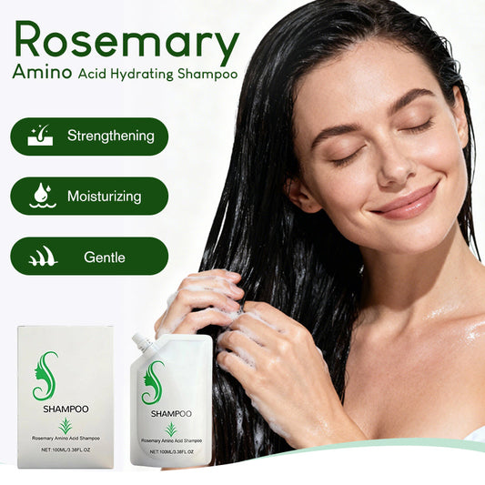 ✨ Shampooing hydratant aux acides aminés et au romarin — Nourrit le cuir chevelu, renforce chaque mèche ✨