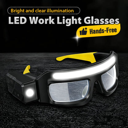 📢📢49 %  DE RÉDUCTION !! ⏰ Lunettes LED Mains Libres - Éclairage Intégré Réglable, Léger et Confortable pour Bricolage/Réparations 🛠️📦