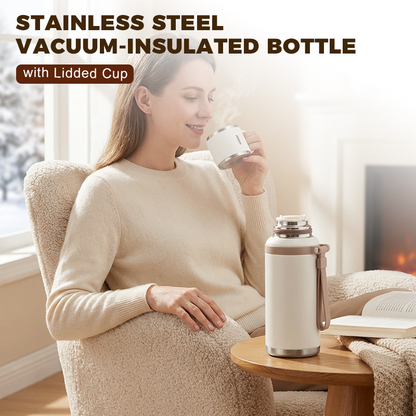 🔥⚡💝  Bouteille Isotherme 2-en-1 Acier Inoxydable 316 – 600 ml, 5 Couleurs, Couvercle-Cup (Livraison Mondiale)