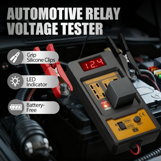 🎉🔌49% de réduction ! Testeur de relais automobile avec écran numérique et LED – Compatible 4/5 broches, connexion sécurisée et lecture instantanée