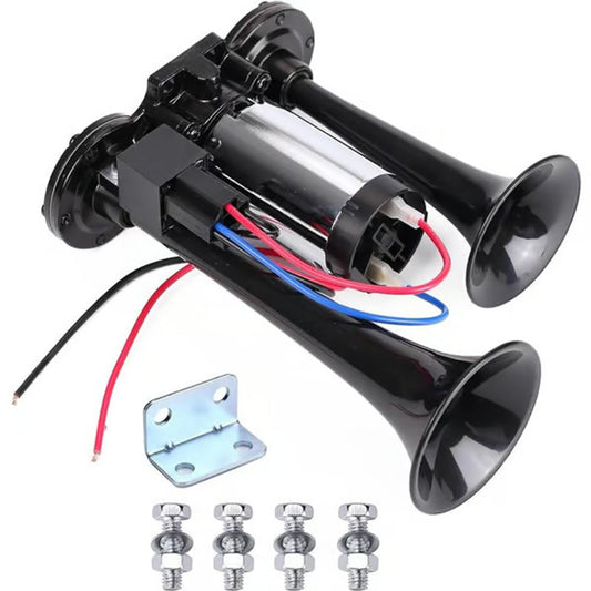 ⏳🔥LIMITED-TIME 50% OFF! ⏰🚨 Train Air Horn 120dB – Fits Trucks, Cars & Boats | 12V/24V, Waterproof & Tool-Free Install 🚛🔊