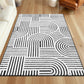 🛋️ PROMOTION ! ⚡ Tapis à motif d'arcs – Ultra doux et moelleux, design moderne en forme d'arcs, dessous antidérapant, lavable et idéal pour le salon ou la chambre ✨