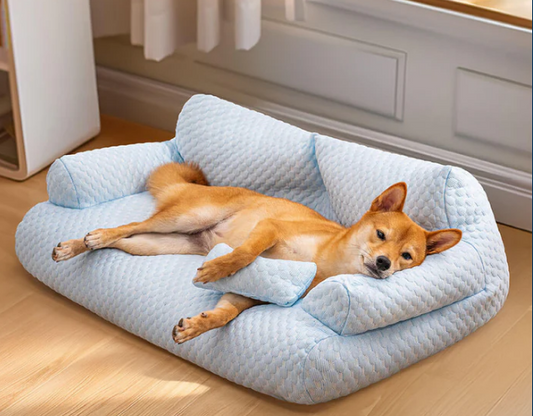 🔥While Supplies Last 50% OFF!🎉 Breathable & Washable Ice Silk Cooling Pet Sofa Bed for Dogs