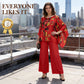 ✨Ensemble deux pièces pour femme composé d'un haut imprimé et d'un pantalon