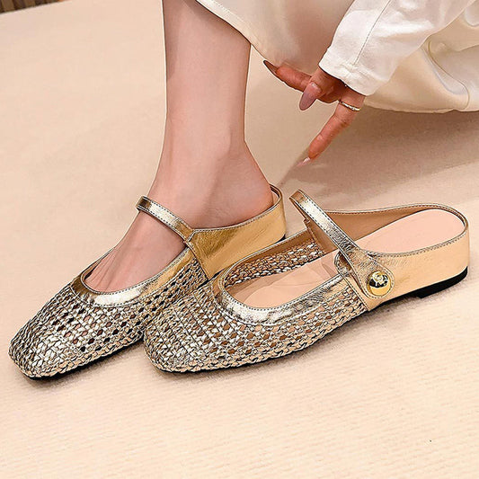 💐49% DE RÉDUCTION ! Mules Tissées à Enfiler – Confort Ultra & Maintien Doux 👡☁️【Prix Spécial】