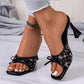 ❤️Sandales à talons hauts à bout carré et bout ouvert pour femmes