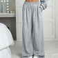 👚 50% DE RÉDUCTION! 🔥 Ensemble Sweat-Shirt Décolleté & Pantalon à Jambes Larges pour Femme – Look Tendance, Tissu Doux & Confortable au Quotidien 💃