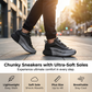 👟🔥 PROMO -50% ! Chaussures Homme à Semelle Épaisse – Design Tendance, Antidérapantes & Durable (Beige-Bleu/Blanc/Noir-Gris)