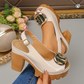 👡✨ PROMO -50% ! Sandales Élégantes à Talon Bloc 9,5 cm – Peep-Toe, Boucle Surdimensionnée & Bride Ajustable (4 Couleurs, 35-43)