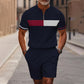 🔥50% DE RÉDUCTION !🔥 Ensemble chemise et short à col zippé pour homme