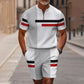 🔥50% DE RÉDUCTION !🔥 Ensemble chemise et short à col zippé pour homme