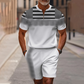 🔥50% DE RÉDUCTION !🔥 Ensemble chemise et short à col zippé pour homme
