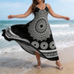 🥰Robe longue bohème à imprimé mandala avec bretelles fines