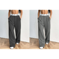 🥰Pantalon de costume pour femme à jambes larges avec ceinture contrastée
