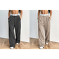 🥰Pantalon de costume pour femme à jambes larges avec ceinture contrastée