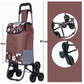 🛒Chariot pliable portable de grande capacité – Monte les escaliers sans effort grâce à ses roues rotatives, compact une fois plié, le compagnon idéal des courses, des déménagements et des livraisons en ville 🏙️💪