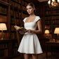 ❤️Elegant Square Neck Flare Mini Dress