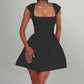 ❤️Elegant Square Neck Flare Mini Dress