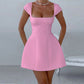 ❤️Elegant Square Neck Flare Mini Dress