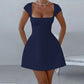 ❤️Elegant Square Neck Flare Mini Dress