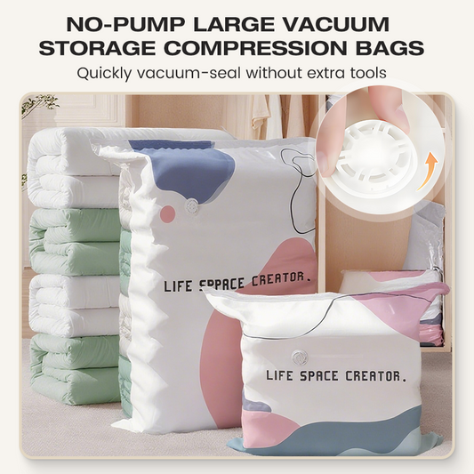 ❤️Vente directe d'usine ◼️ Grand sac de rangement sous vide compressible ne nécessitant pas de pompe ☄️ Très pratiques ☄️ Meilleur rapport qualité-prix