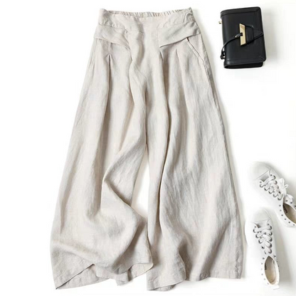 ❤️Women's Cotton-Linen Wide-Leg Pants