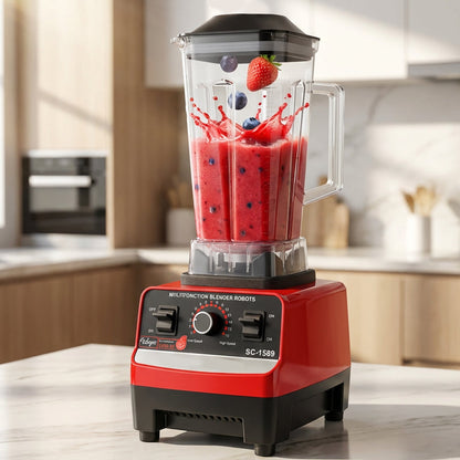 🥤 50 % DE RÉDUCTION EN CE MOMENT ! ⚡ Mixeur de table professionnel ultra-rapide – Moteur 4500 W, 15 vitesses et lames en acier à 6 pales ✨