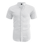 👕 50 % DE RÉDUCTION ! ☀️ Chemise d'été à manches courtes et col montant pour homme – Confortable, respirante et parfaite pour les chaudes journées d'été 🔥