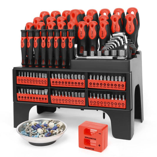 ⚒️118-Piece Magnetic Screwdriver Set with Storage Rack