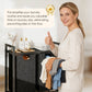 🧺 50% DE RÉDUCTION! 🧼 Panier à Linge Double Compartiment avec Étagère de Rangement – Gain De Place, Structure Robuste & Idéal Pour Trier Le Linge Sale Par Couleur Ou Type 🏠
