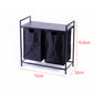 🧺 50% DE RÉDUCTION! 🧼 Panier à Linge Double Compartiment avec Étagère de Rangement – Gain De Place, Structure Robuste & Idéal Pour Trier Le Linge Sale Par Couleur Ou Type 🏠