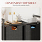 🧺 50% DE RÉDUCTION! 🧼 Panier à Linge Double Compartiment avec Étagère de Rangement – Gain De Place, Structure Robuste & Idéal Pour Trier Le Linge Sale Par Couleur Ou Type 🏠